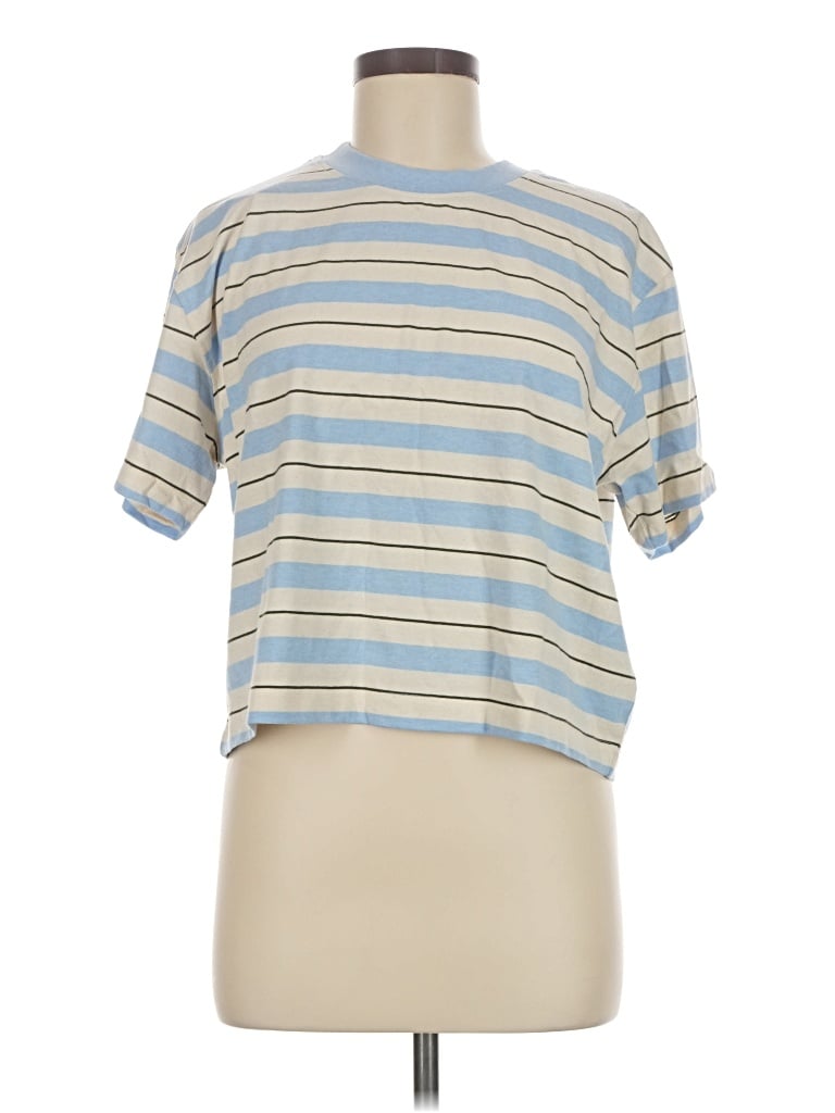 Pre-owned Richer Poorer Short Sleeve Turtleneck In Blue