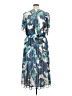 DKNY Print Blue Casual Dress Size 16 - photo 2