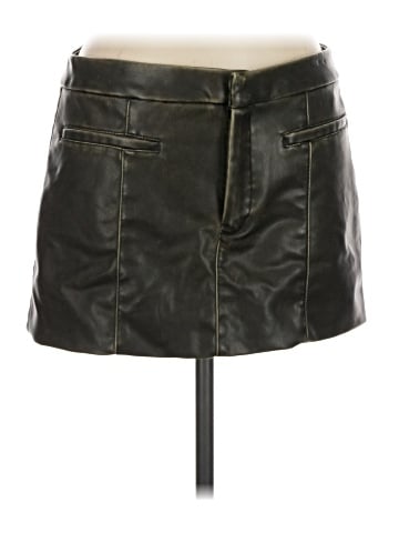 Zara Faux Leather Skirt (view 1)