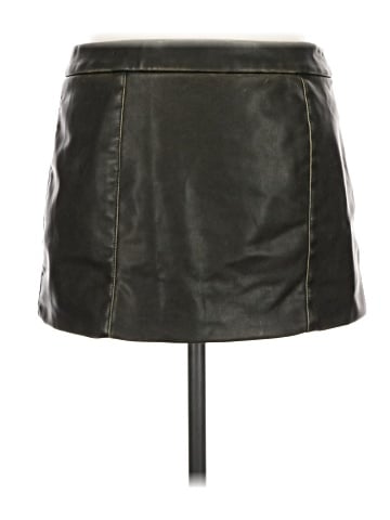 Zara Faux Leather Skirt (view 2)