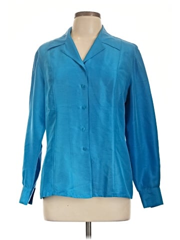 August Silk Long Sleeve Blouse (view 1)