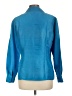 August Silk Blue Long Sleeve Blouse Size 10 - photo 2