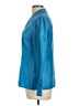 August Silk Blue Long Sleeve Blouse Size 10 - photo 5