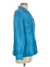 August Silk Blue Long Sleeve Blouse Size 10 - photo 4