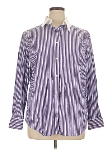 Lauren by Ralph Lauren Long Sleeve Button-Down Shirt (view 1)
