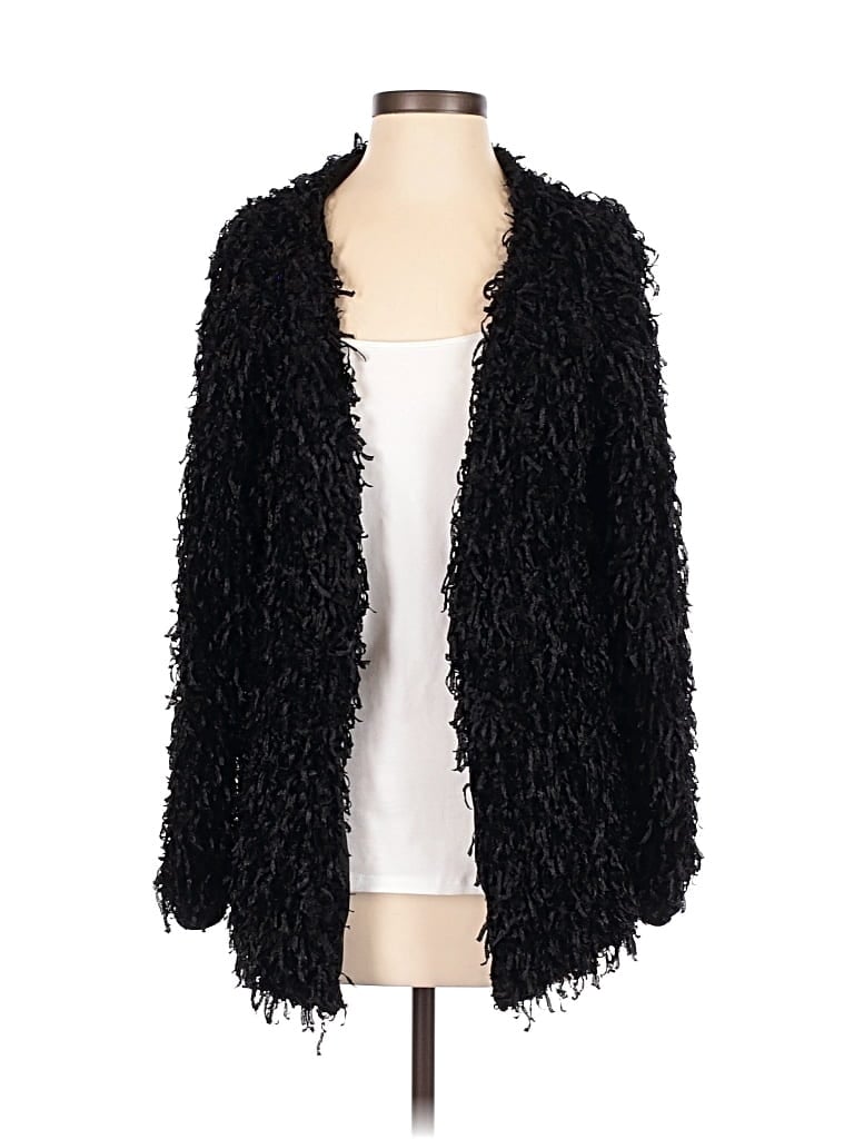 Pre-owned Motel Cardigan Sweater In Black