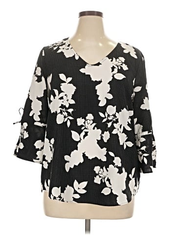 Ellen Tracy 3/4 Sleeve Blouse (view 1)