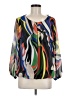 Karina 100% Polyester Black Long Sleeve Blouse Size M (estimated) - photo 1