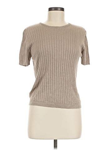 August Silk Short Sleeve Turtleneck (view 1)
