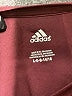 Adidas 100% Polyester Burgundy Active T-Shirt Size 14 - 16 - photo 3