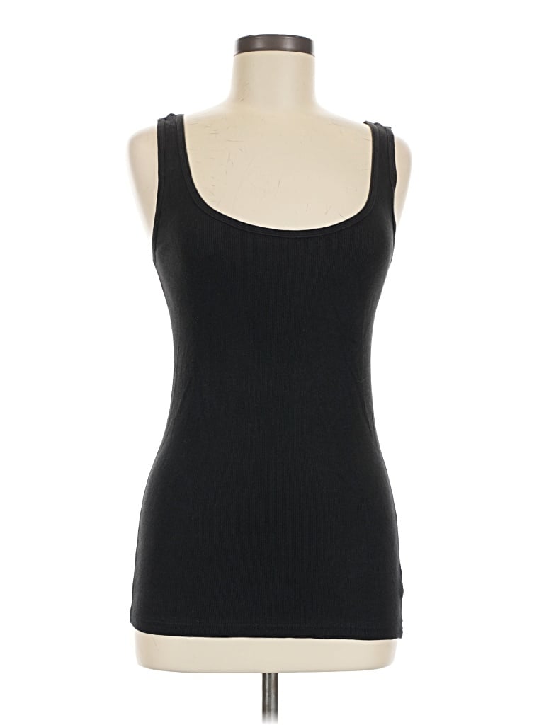 Pre-owned Faded Glory Tank Top Black Strapless Neckline Tops