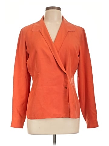Liz Claiborne Collection Long Sleeve Silk Top (view 1)