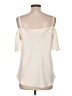 Ann Taylor 100% Polyester Ivory Sleeveless Blouse Size L - photo 2