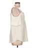 Ann Taylor 100% Polyester Ivory Sleeveless Blouse Size L - photo 4