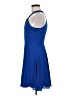 Express 100% Polyester Solid Blue Cocktail Dress Size 6 - photo 5
