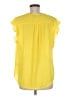 Chaus 100% Polyester Yellow Sleeveless Blouse Size M - photo 2