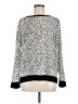 Ann Taylor LOFT 100% Polyester Animal Print Ivory Long Sleeve Blouse Size M - photo 1