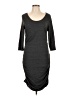 Express Solid Gray Casual Dress Size L - photo 1