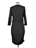 Express Solid Gray Casual Dress Size L - photo 2