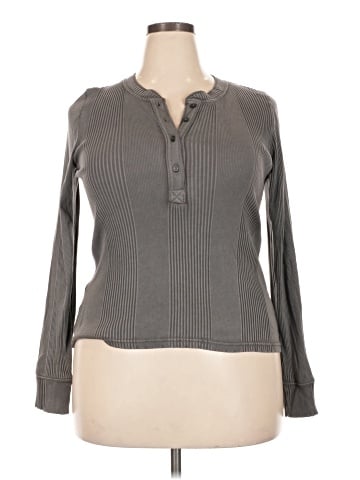 Aerie Long Sleeve Blouse (view 1)