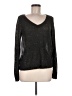American Eagle Outfitters 100% Polyester Metallic Black Pullover Sweater Size M - photo 1