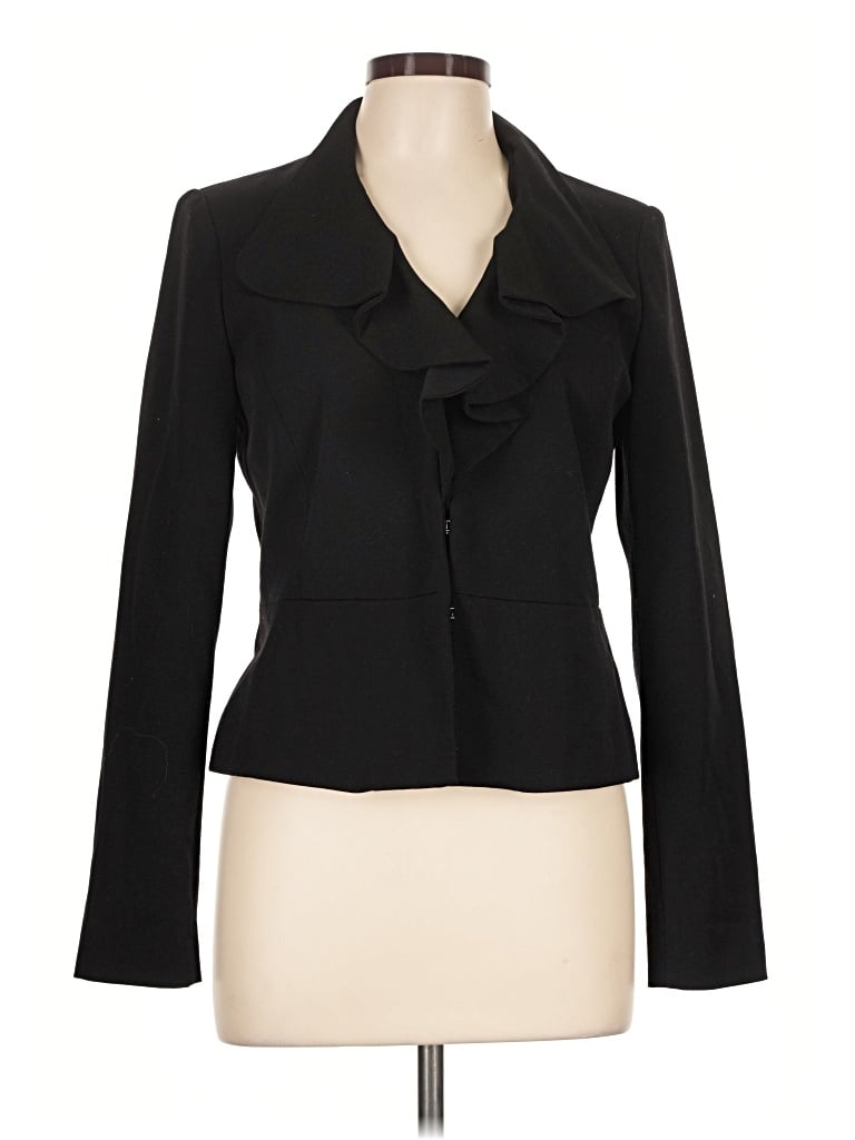 Pre-owned Rafaella Blazer Jacket In Black