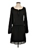 Express 100% Polyester Solid Black Casual Dress Size XS - photo 1