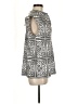 Ann Taylor LOFT 100% Polyester Silver Sleeveless Blouse Size M - photo 4