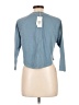L Space 100% Cotton Blue 3/4 Sleeve Top Size L - photo 2