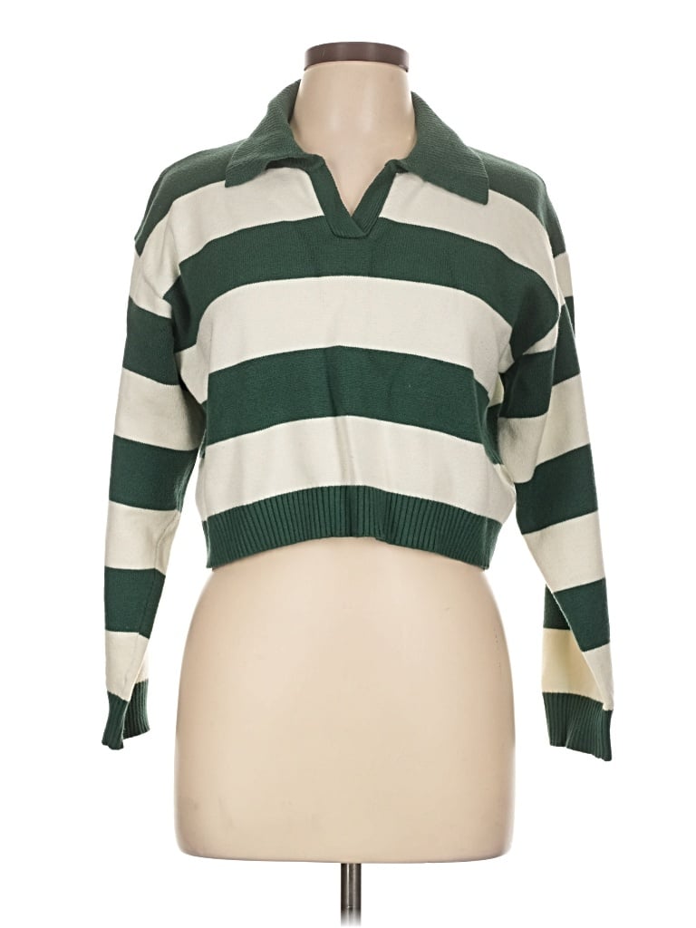 Pre-owned Le Lis Pullover Sweater In Green