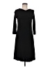 DKNY Solid Black Casual Dress Size M - photo 1