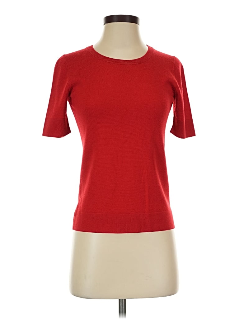 Pre-owned Pendleton Short Sleeve Turtleneck In Red