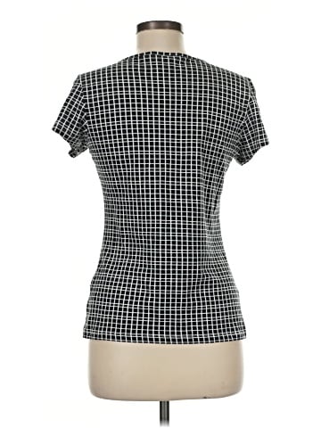 Black Saks Fifth Avenue Short Sleeve Top (view 2)