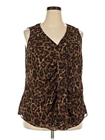 MICHAEL Michael Kors Sleeveless Blouse (view 1)