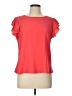 E&M Collection Red Short Sleeve Top Size L - photo 1