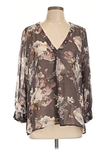 Joie 3/4 Sleeve Silk Top (view 1)
