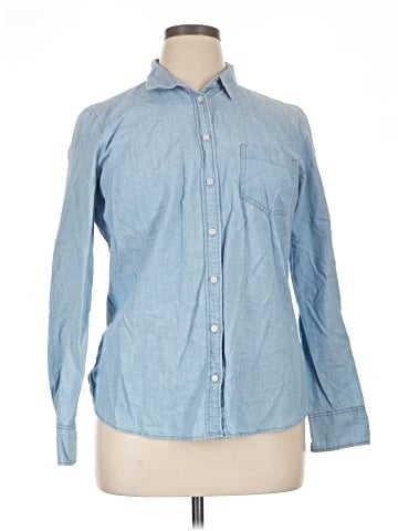 J.Crew Factory Store Long Sleeve Button-Down Shirt (view 1)