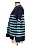 Caslon Stripes Blue Pullover Sweater Size M - photo 5