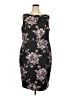 Talbots Print Black Casual Dress Size 18 - photo 1