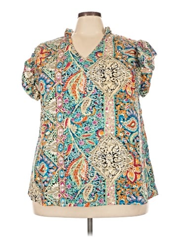 Emery Rose Short Sleeve Blouse (view 1)