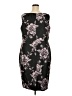 Talbots Print Black Casual Dress Size 18 - photo 2