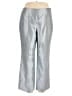 Talbots 100% Silk Metallic Silver Silk Pants Size 16 - photo 1