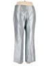 Talbots 100% Silk Metallic Silver Silk Pants Size 16 - photo 2