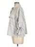 Max Studio Stripes Ivory 3/4 Sleeve Blouse Size L - photo 5