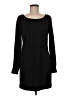 Aqua Solid Black Casual Dress Size M - photo 1