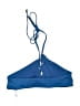 Assorted Brands Solid Blue Swimsuit Top Size M - photo 2