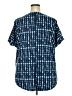 wonderly Blue Short Sleeve Blouse Size XXL - photo 2