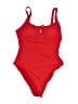 Berlook Solid Red One Piece Swimsuit Size M - photo 1
