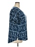 wonderly Blue Short Sleeve Blouse Size XXL - photo 4
