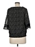 AB Studio 100% Polyester Black 3/4 Sleeve Blouse Size M - photo 2